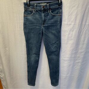 Madewell 10" High Rise Skinny Jeans 25 Medium Wash Blue Pocket Capsule Everyday